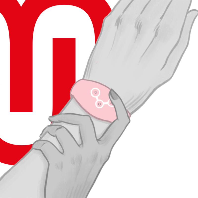 WATCHME - WIRELESS TECHNOLOGY WATCH DELICATE PINK