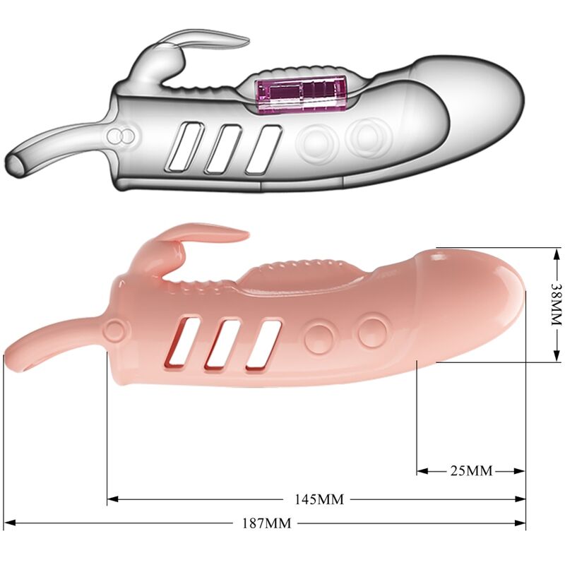 PRETTY LOVE - SLOANE NATURAL RABBIT PENIS SHELL