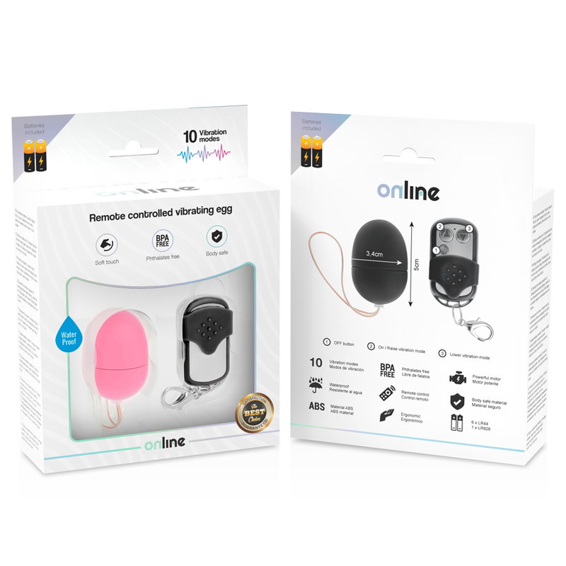 ONLINE - REMOTE CONTROL VIBRANT EGG PINK