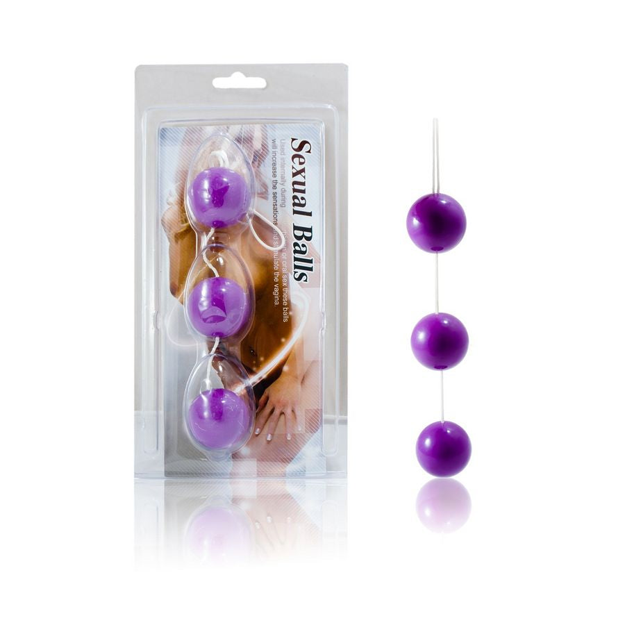 BAILE - STRIPED PURPLE ABS ANAL BALLS