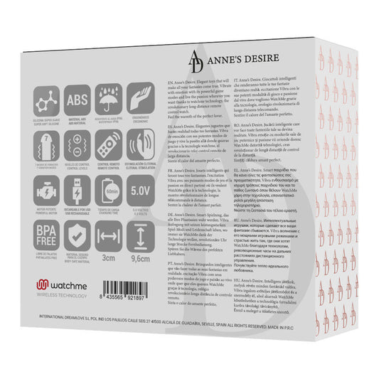 ANNE'S DESIRE - PANTY PLEASURE TECNOLOG A WATCHME SCHWARZ/GOLD