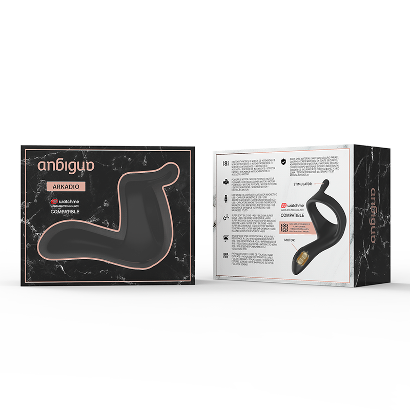 ANBIGUO - ARKADIO GLAND AND PERINEAL STIMULATOR, COMPATIBLE WITH WIRELESS WATCHME TECHNOLOGY