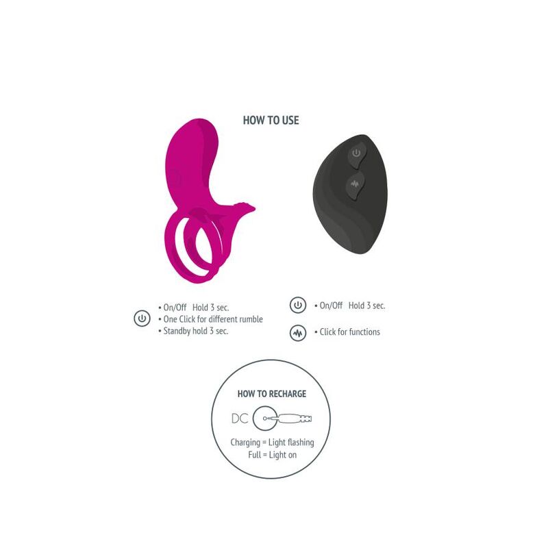 XOCOON - COUPLE STIMULATOR RING FUCHSIA