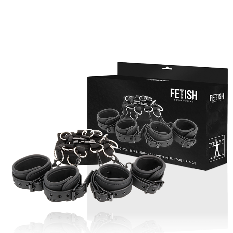 FETISH SUBMISSIVE - LUXURY BED STRIP SET WITH NOPRENE LINING