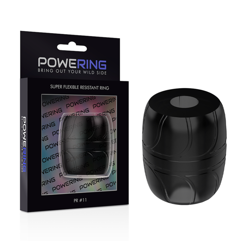 POWERING - SUPER FLEXIBLE AND DURABLE PENIS RING 5 CM PR11 BLACK