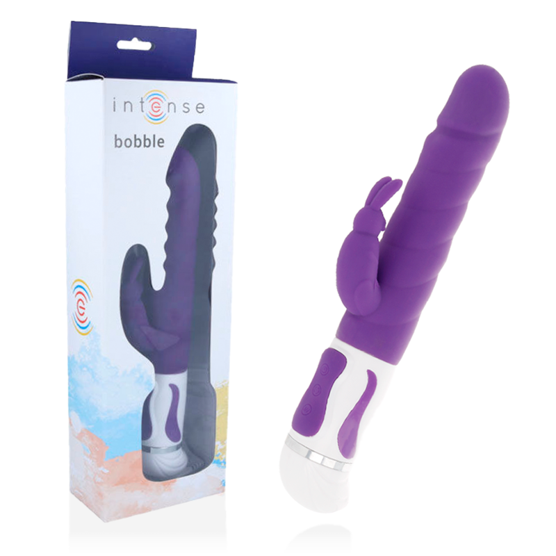 INTENSE - BOBBLE VIBRATOR ROTATOR PURPLE SILICONE