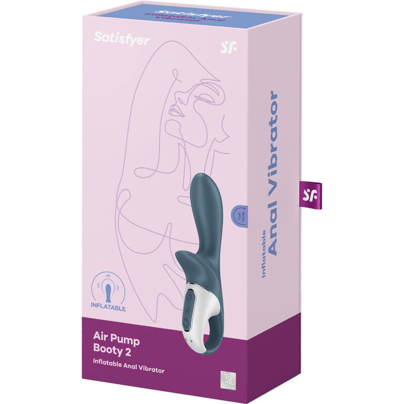 SATISFYER - BOOTY 2 AIR PUMP DARK GREY