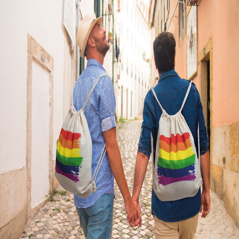 PRIDE - COTTON BACKPACK WITH LGBT FLAG
