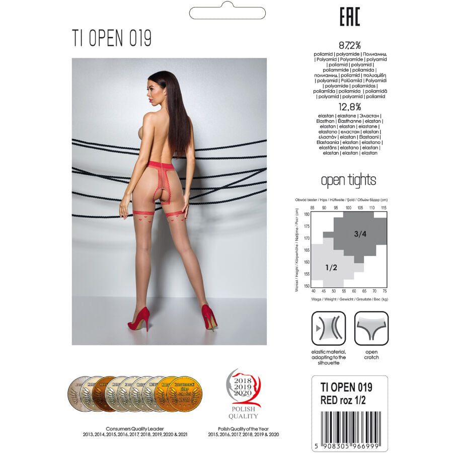 PASSION - TIOPEN 019 BLACK TIGHTS 1/2 20 DEN