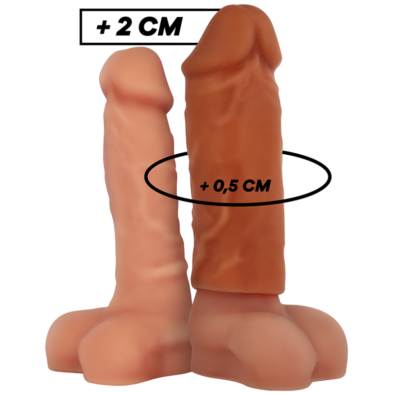 VIRLXL - LIQUID SILICONE V3 BROWN PENIS EXTENSION