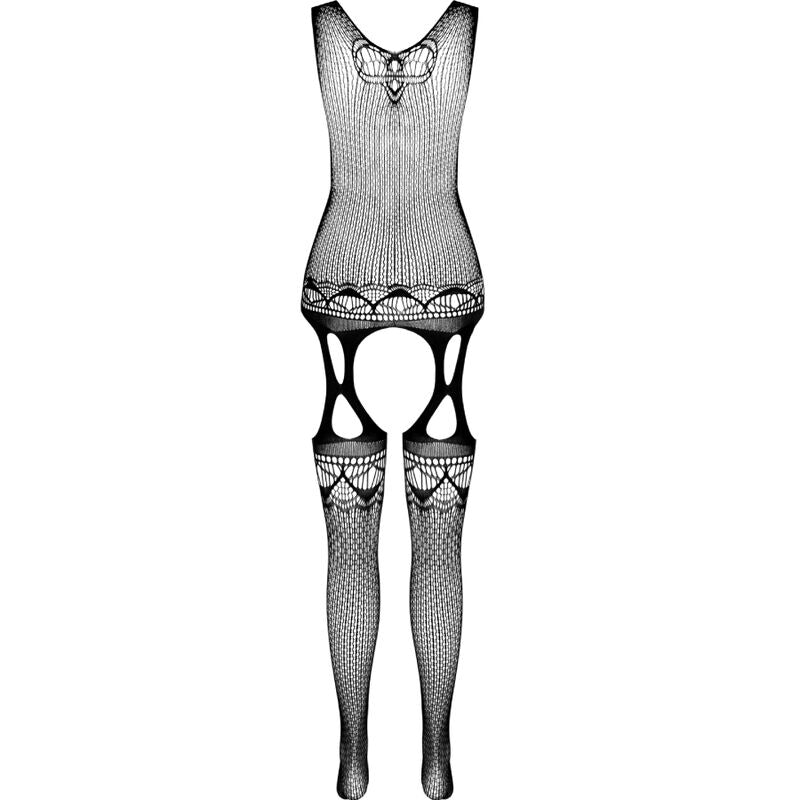 PASSION - BS099 BLACK BODYSTOCKINGS, ONE SIZE
