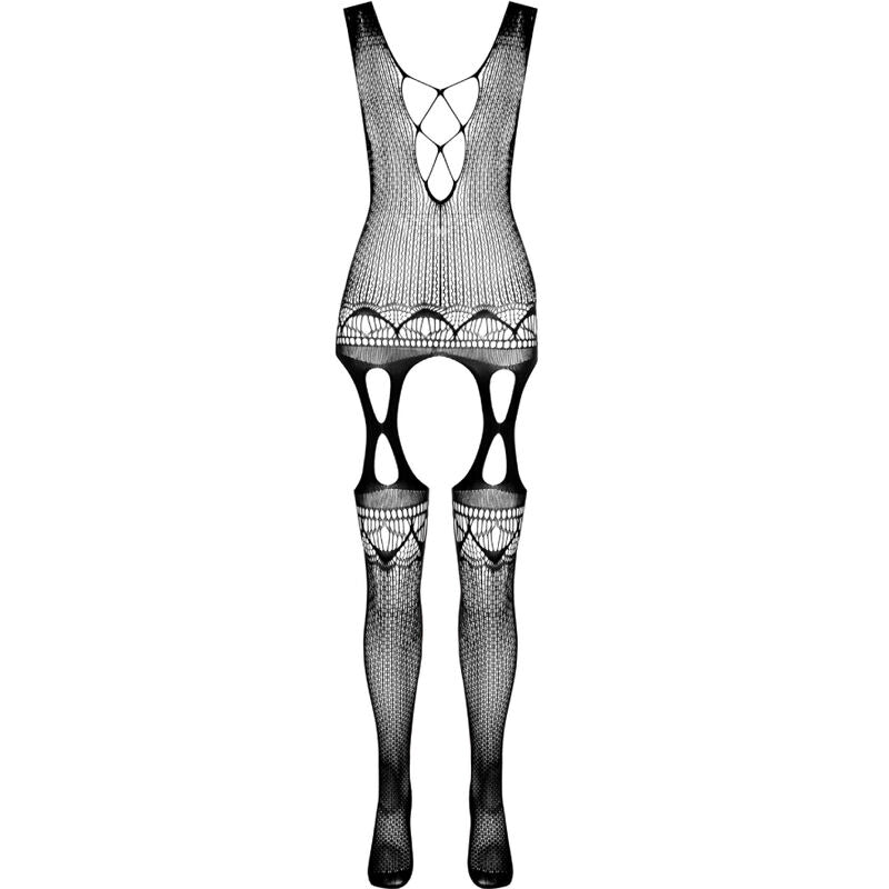 PASSION - BS099 BLACK BODYSTOCKINGS, ONE SIZE