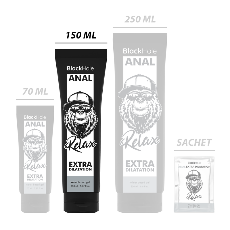 BLACK HOLE - ANAL-DILATIONSGEL AUF WASSERBASIS 150 ML