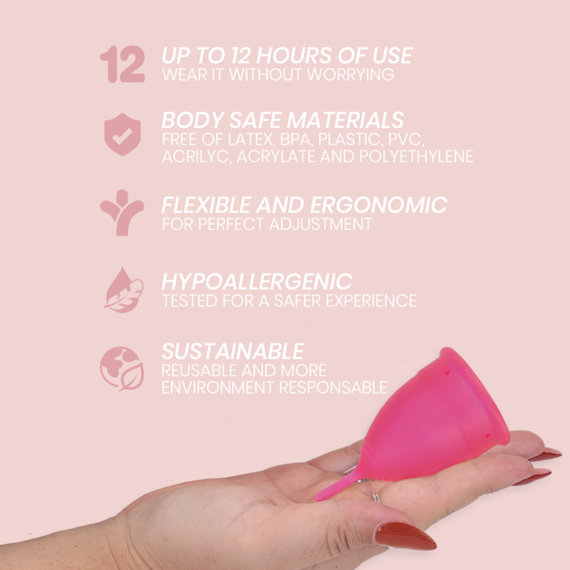 INTIMICHIC - MENSTRUAL CUP MEDICAL SILICONE - SIZE S