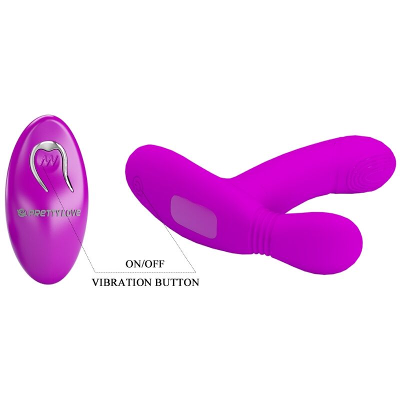PRETTY LOVE - Clitoris Massager Pink Remote Control