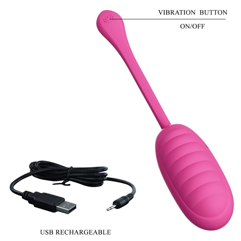PRETTY LOVE - CATALINA PINK RECHARGEABLE VIBRANT EGG