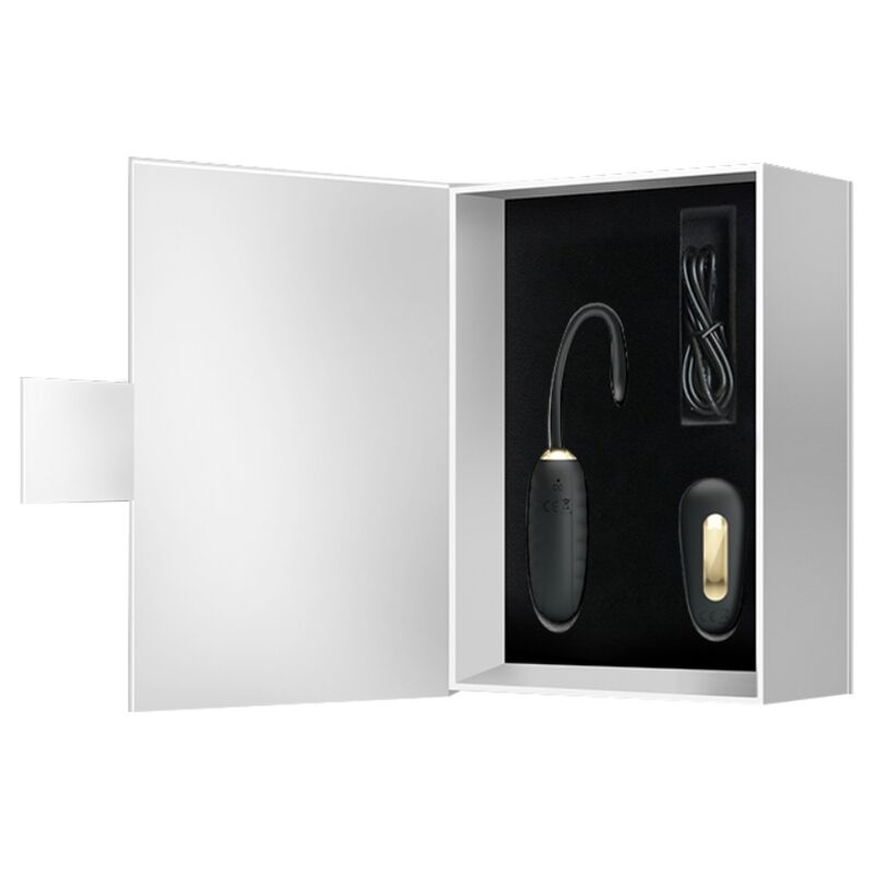 PRETTY LOVE - DOREEN LUXURY RECHARGEABLE VIBRANT EGG BLACK WITH REMOTE CONTROL