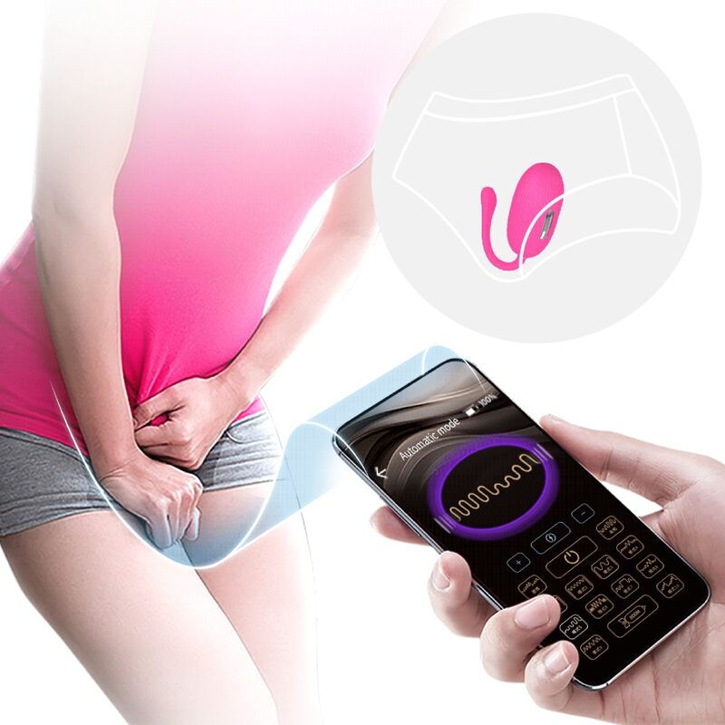 PRETTY LOVE - DOREEN RECHARGEABLE VIBRANT EGG MAGENTA WITH REMOTE CONTROL