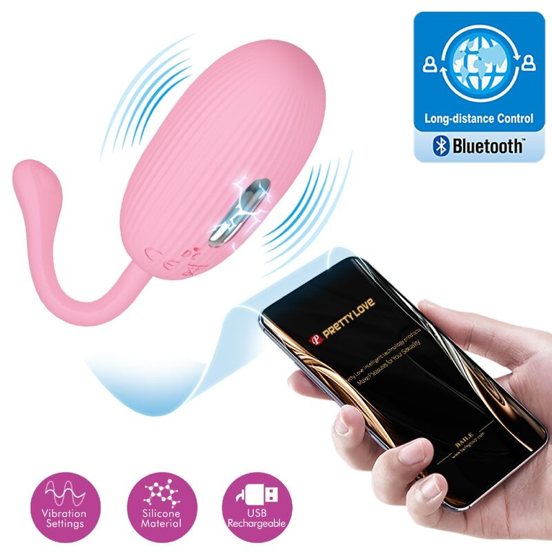PRETTY LOVE - DOREEN PINK RECHARGEABLE VIBRATION EGG