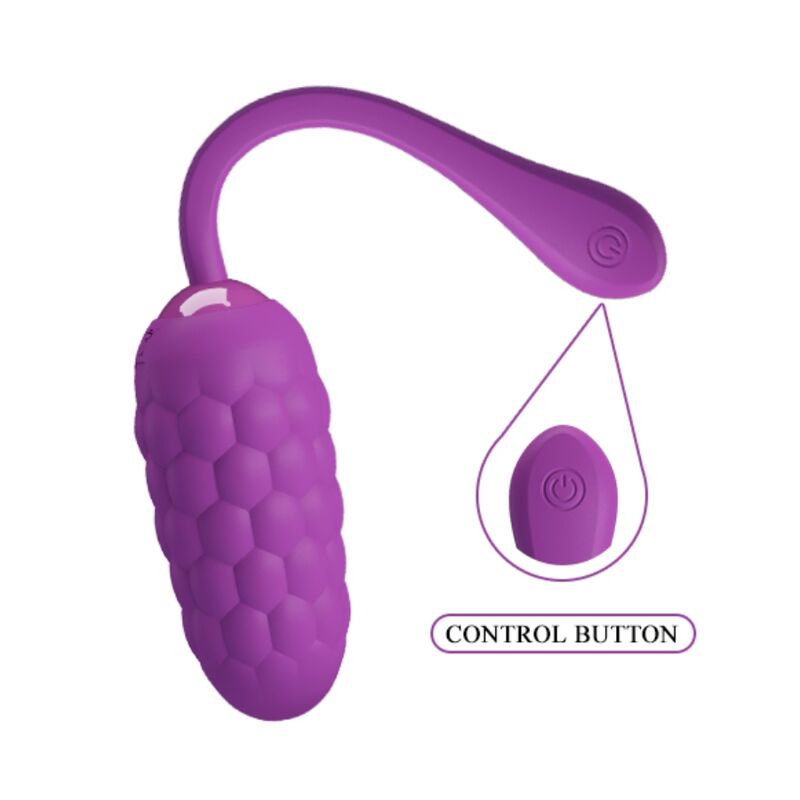 PRETTY LOVE - VIBRANT EGG WITH PURPLE RECHARGEABLE SEA TEXTURE