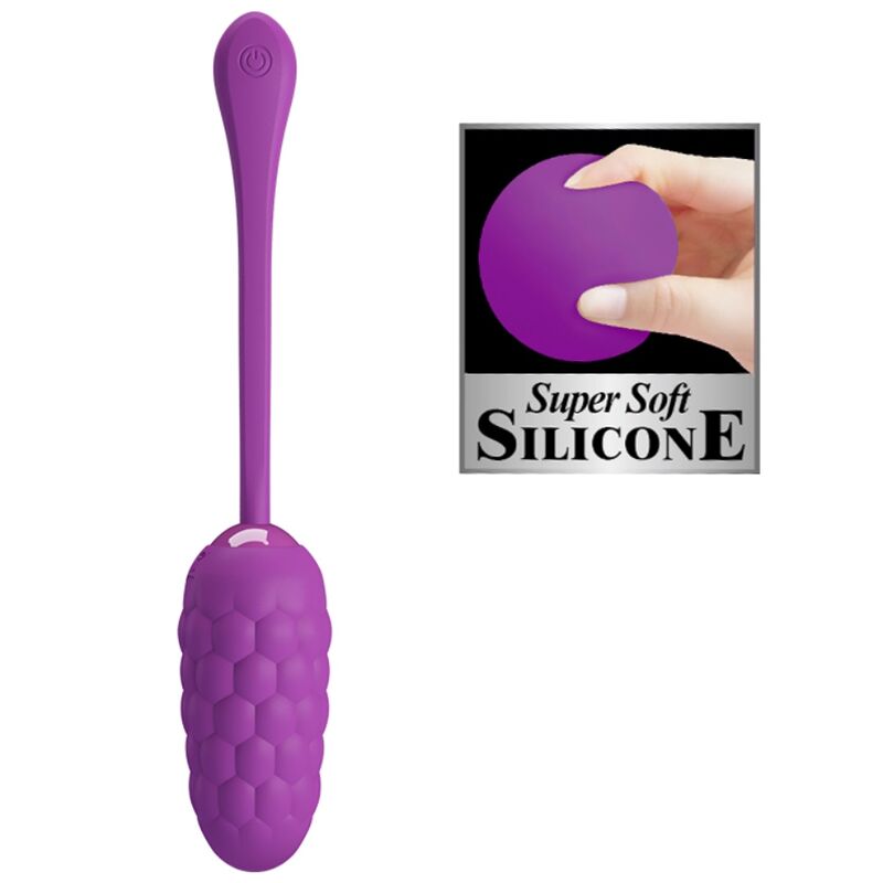 PRETTY LOVE - VIBRANT EGG WITH PURPLE RECHARGEABLE SEA TEXTURE