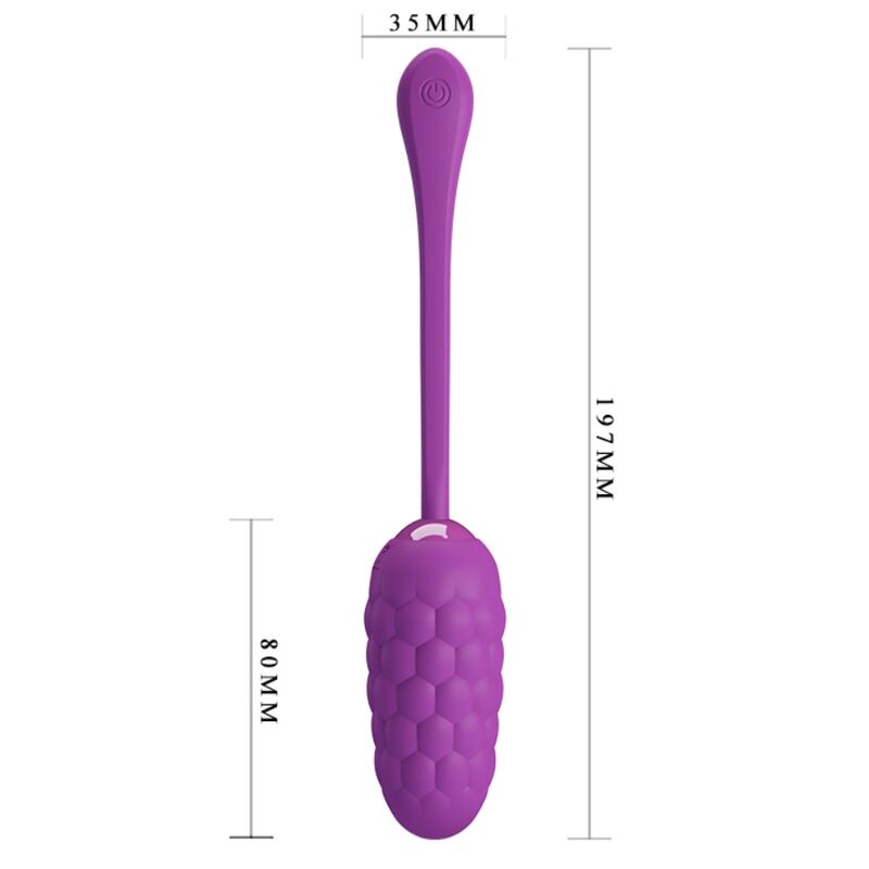PRETTY LOVE - VIBRANT EGG WITH PURPLE RECHARGEABLE SEA TEXTURE