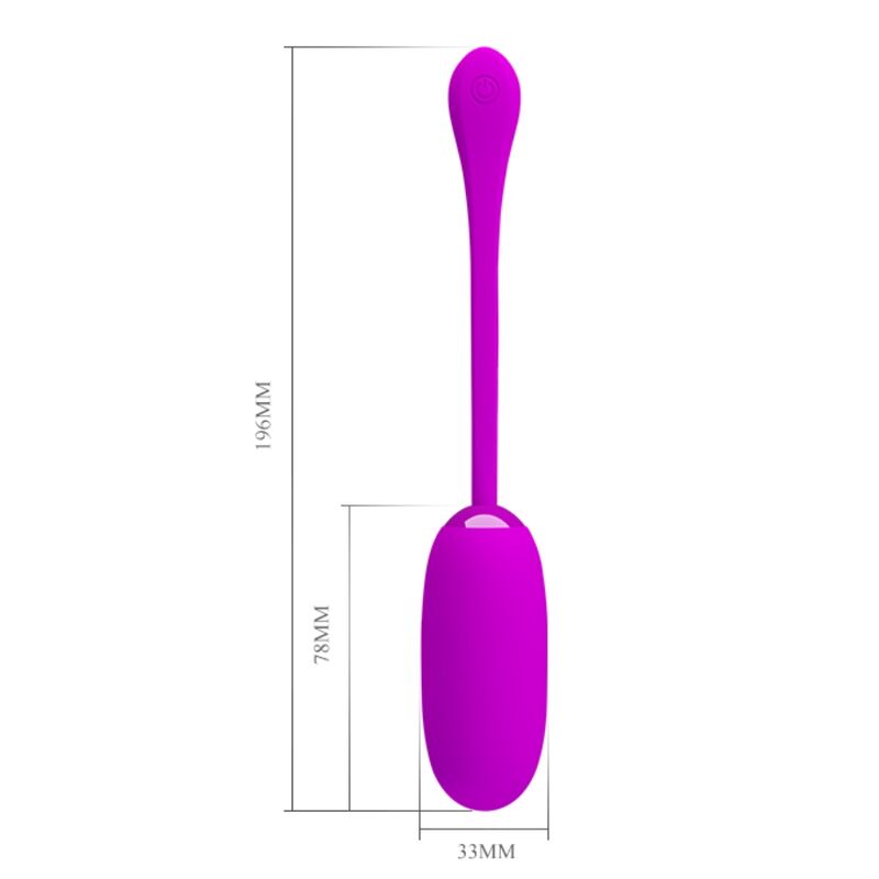 PRETTY LOVE - JULIUS WATERPROOF, RECHARGEABLE VIBRATION EGG PURPLE