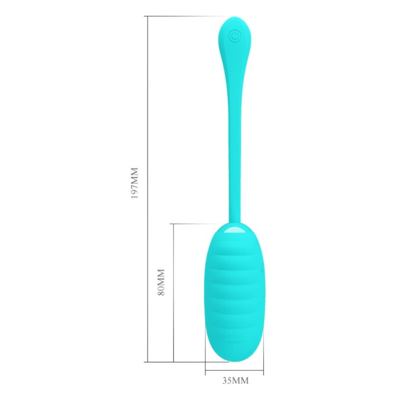 PRETTY LOVE - KIRK LIGHT GREEN RECHARGEABLE VIBRANT EGG