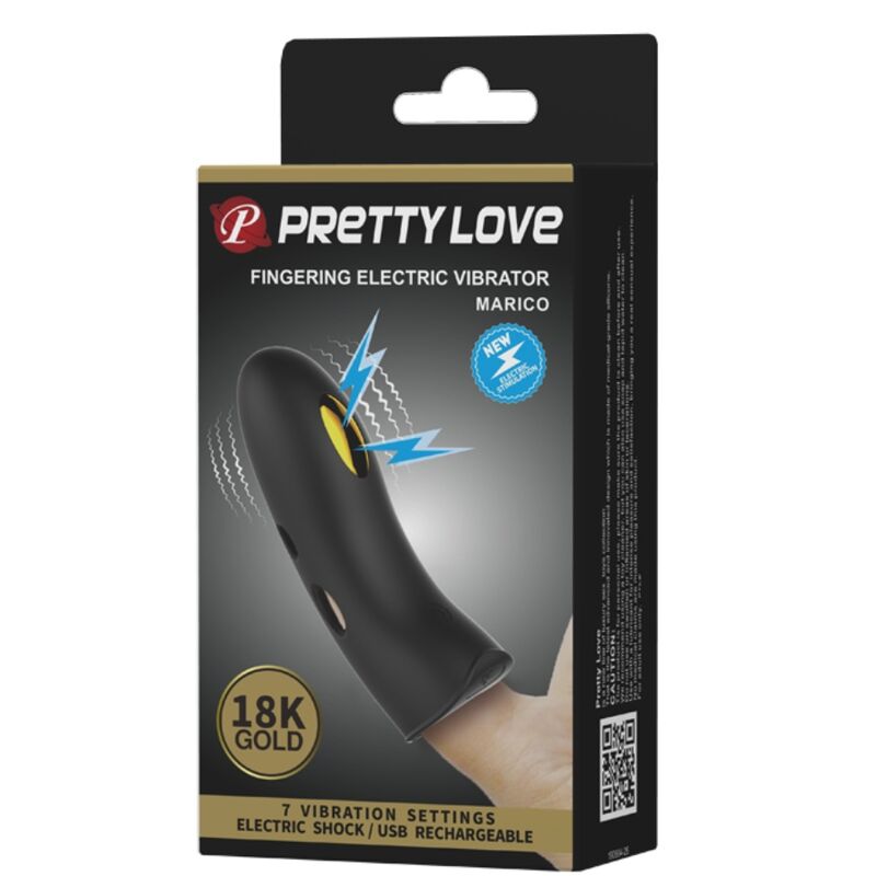 PRETTY LOVE - MARICO BLACK ELECTROSTIMULATOR FINGER CASE