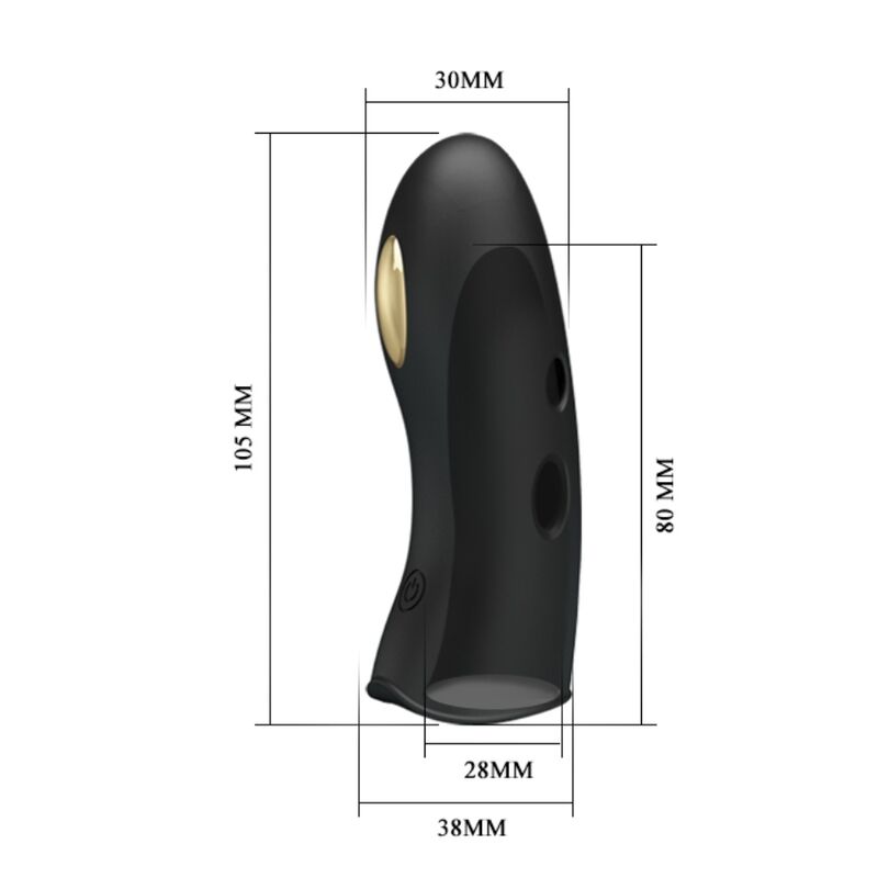 PRETTY LOVE - MARICO BLACK ELECTROSTIMULATOR FINGER CASE