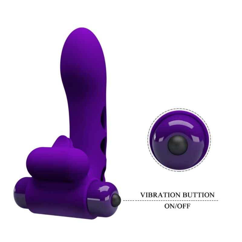PRETTY LOVE - ORLANDO PURPLE VIBRATOR FINGER CASE