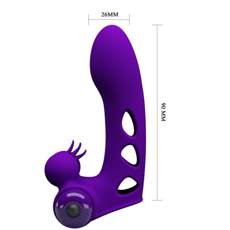 PRETTY LOVE - ORLANDO PURPLE VIBRATOR FINGER CASE