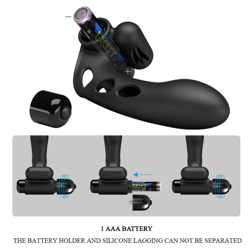 PRETTY LOVE - ORLANDO BLACK VIBRATOR FINGER CASE