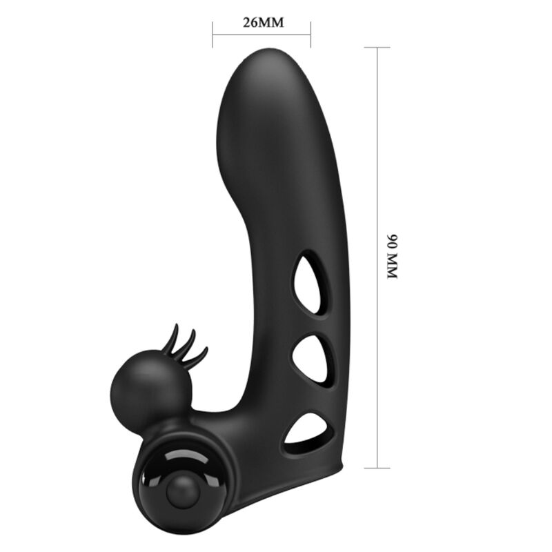 PRETTY LOVE - ORLANDO BLACK VIBRATOR FINGER CASE