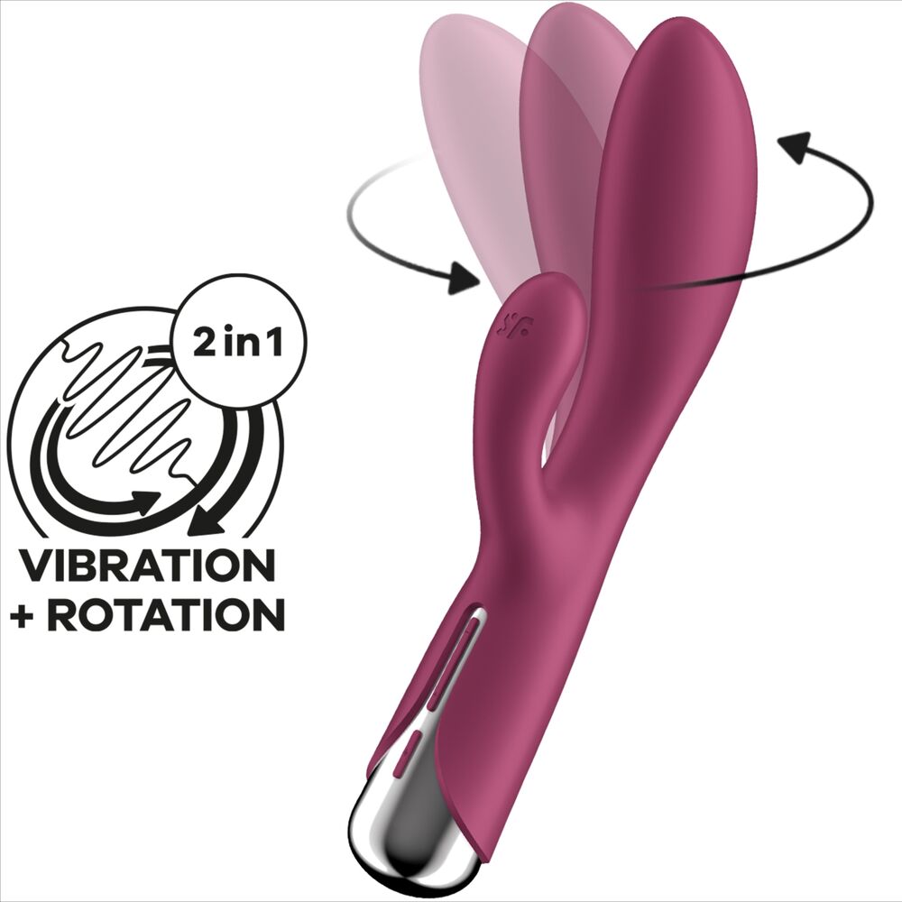 SATISFYER - SPINNING RABBIT 1 STIMULATION OF THE CLITORAL AND RED G-SPOT