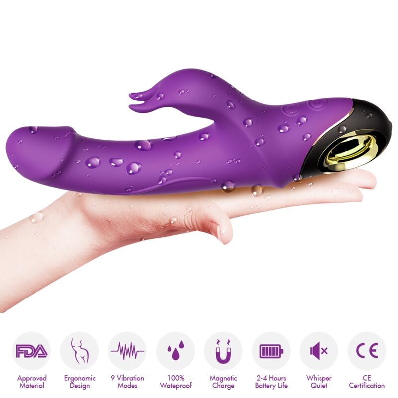 ARMONY - METEROR DILDO VIBRATOR RABBIT LILA