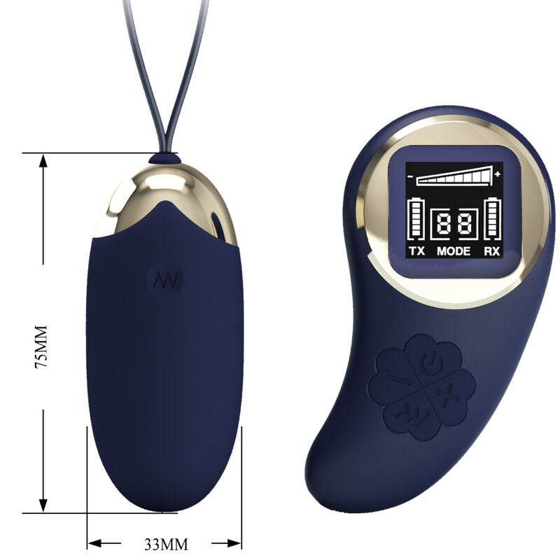 PRETTY LOVE - MINA VIBRANT EGG WITH REMOTE CONTROL BLUE
