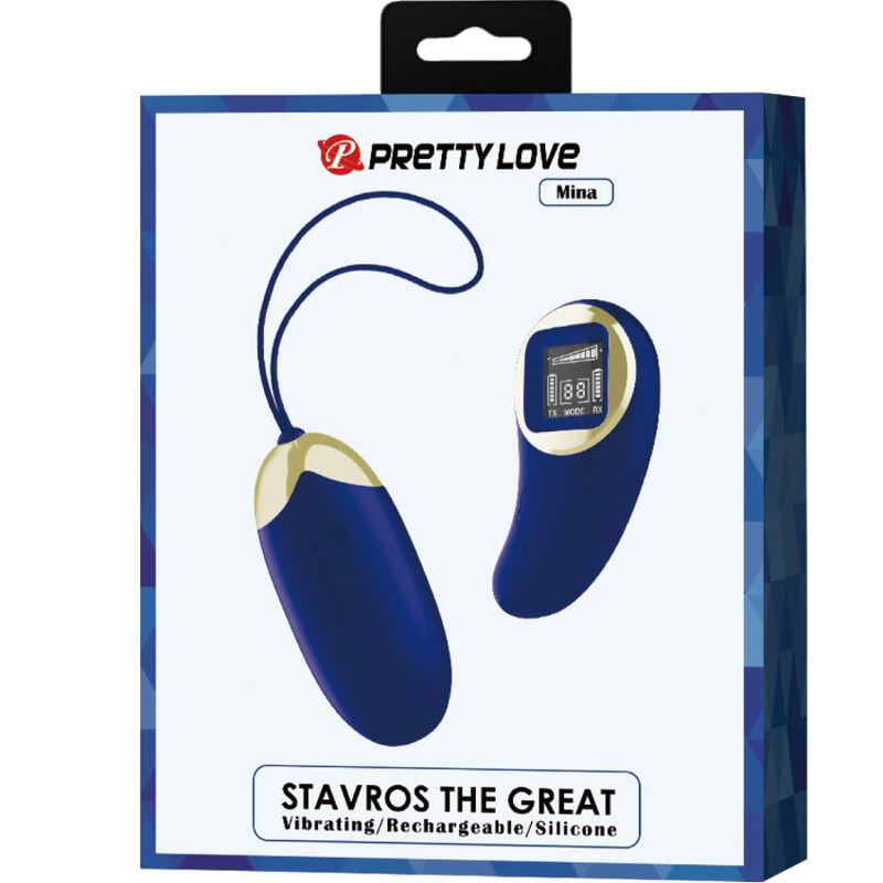 PRETTY LOVE - MINA VIBRANT EGG WITH REMOTE CONTROL BLUE