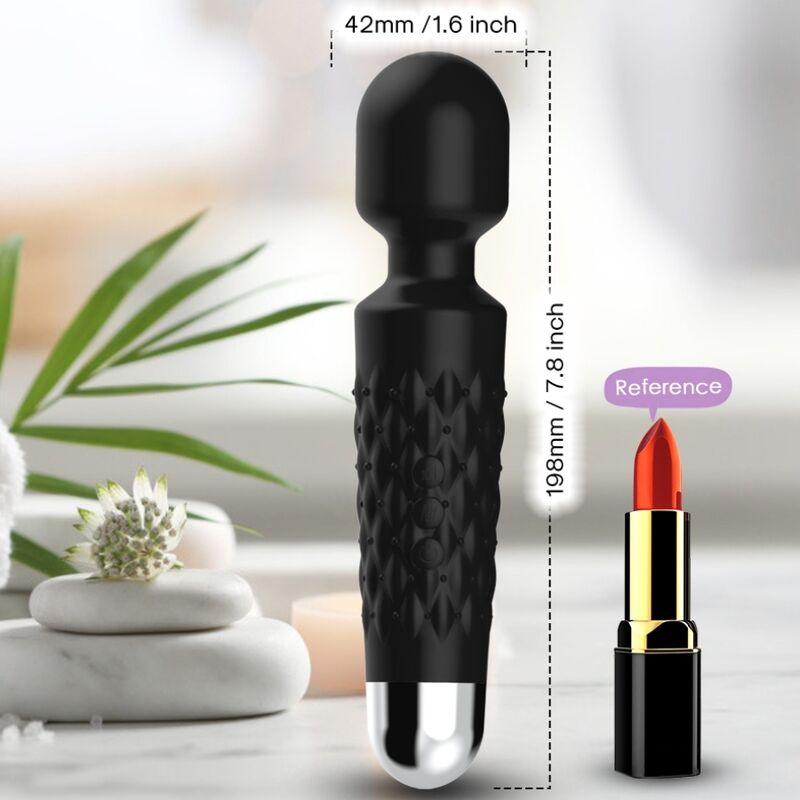 ARMONY - POSTMAN MASSAGER &amp; VIBRATOR SUPER FLEXIBLE HEAD BLACK