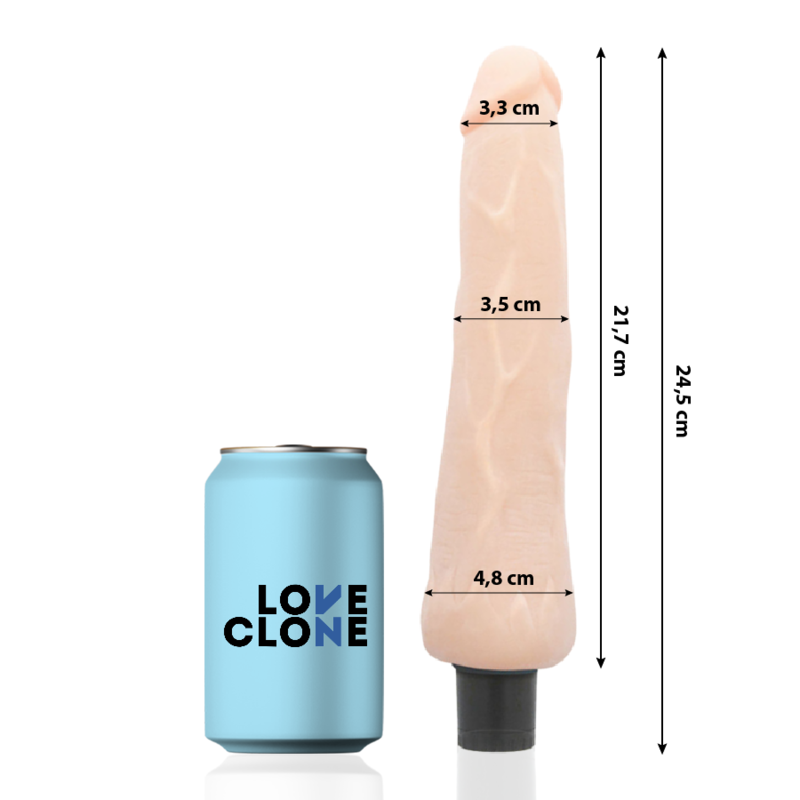 LOVECLONE - RAGNAR SELBSTSCHMIERENDER VIBRATOR 24.5 CM -O- 3.5 CM