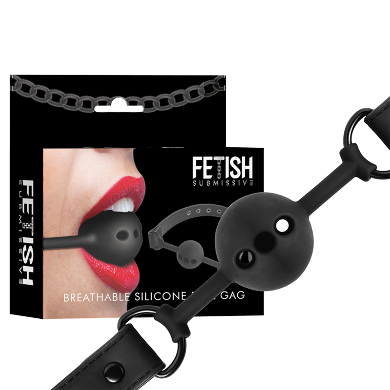 FETISH SUBMISSIVE BONDAGE - BREATHABLE SILICONE BALL BUTTON