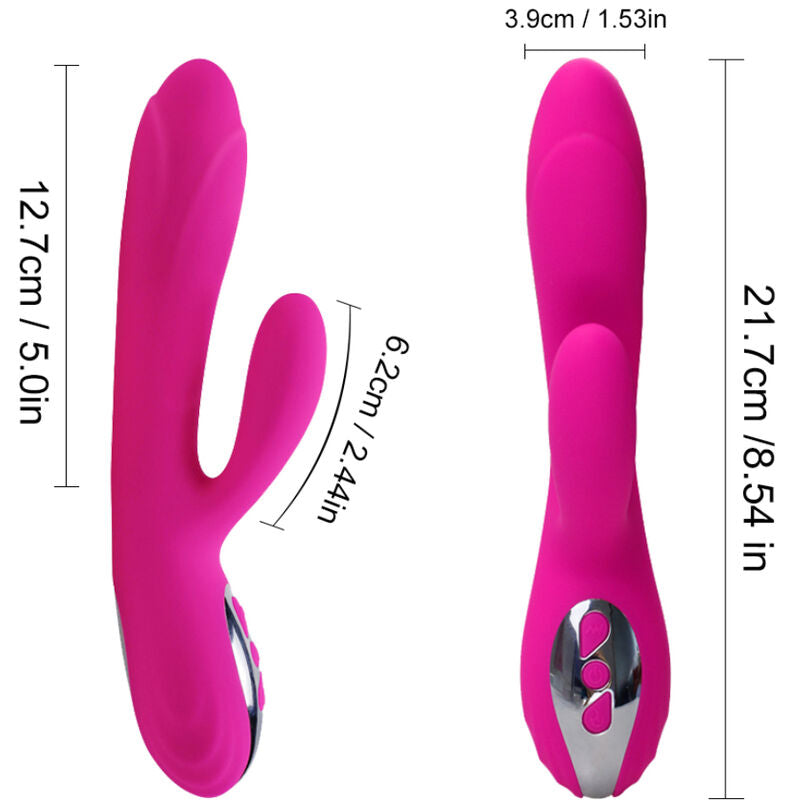ARMONY - FLEXIBLE VIBRATOR &amp; STIMULATOR WITH FUCHSIA WARMING EFFECT