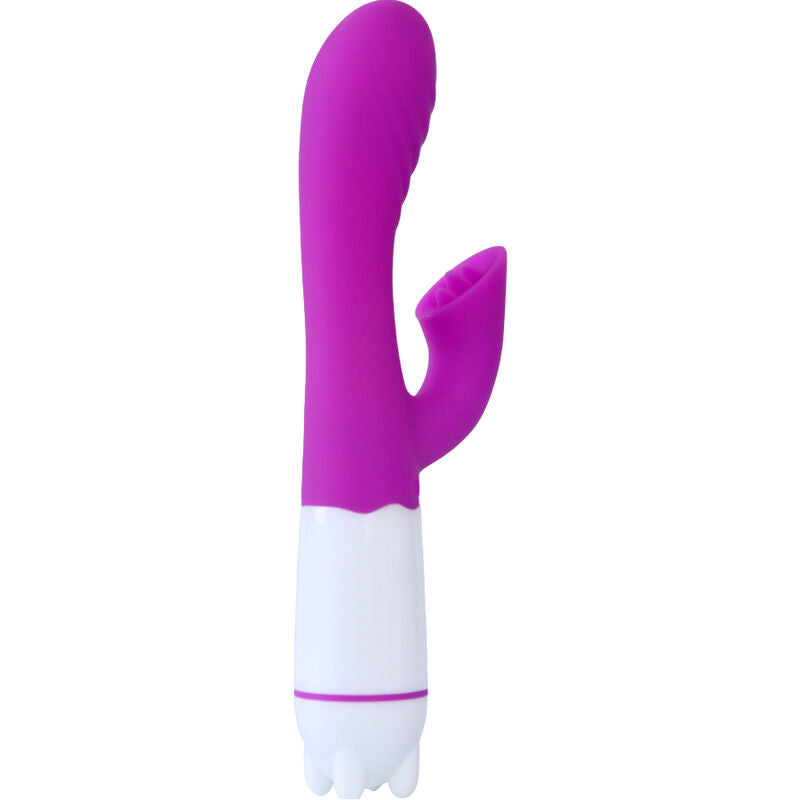 ARMONY - HAPPY VIBRATOR &amp; STIMULATOR WITH VIOLET RECHARGEABLE TONGUE