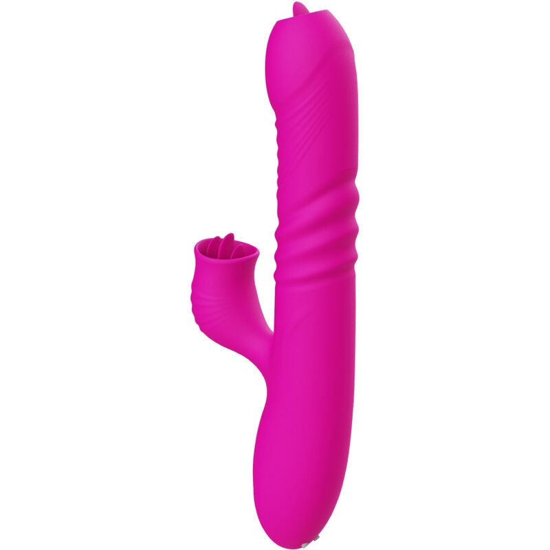 ARMONY - FANNY MULTIFUNCTION DOUBLE-TONGUED VIBRATOR FUCHSIA HEAT EFFECT