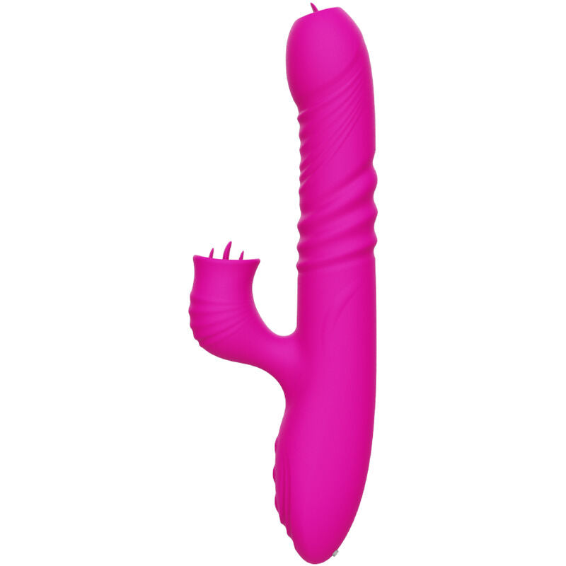 ARMONY - FANNY MULTIFUNCTION DOUBLE-TONGUED VIBRATOR FUCHSIA HEAT EFFECT