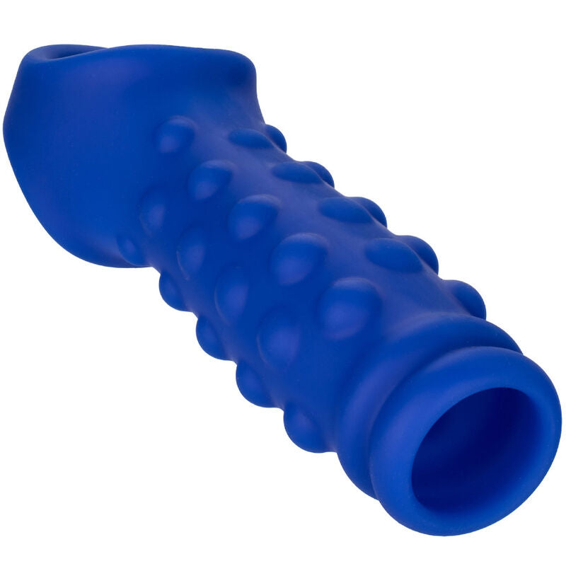 CALEXOTICS - ADMIRAL PENIS COVER WITH BEADS, LIQUID SILICONE BLUE