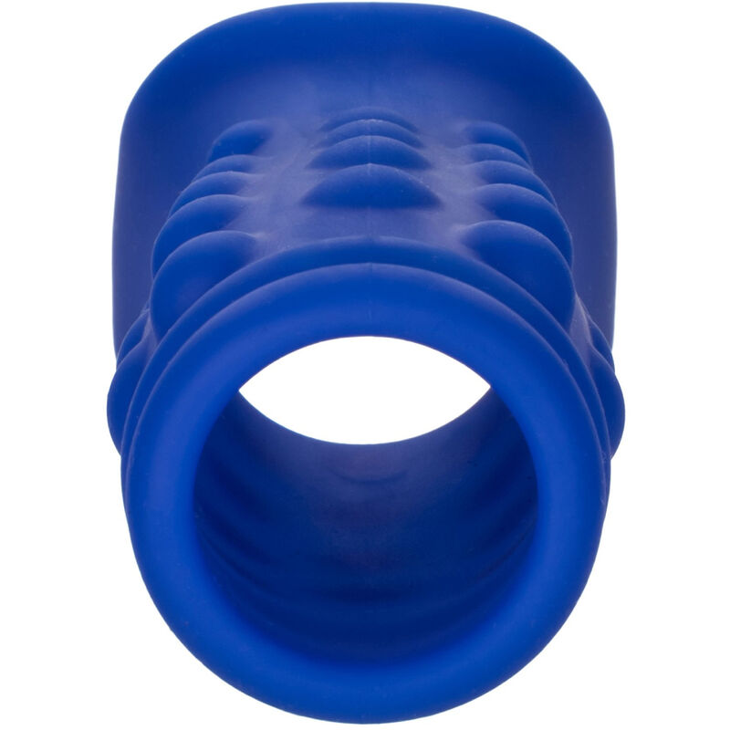 CALEXOTICS - ADMIRAL PENIS COVER WITH BEADS, LIQUID SILICONE BLUE