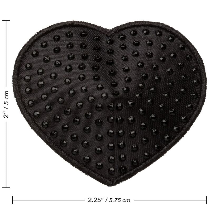 CALEXOTICS - RADIANCE HEART-SHAPED JEWEL NIPPLE GUARDS