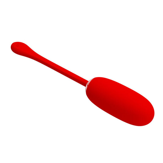 PRETTY LOVE - JULIUS WATERPROOF, RECHARGEABLE VIBRANT EGG RED