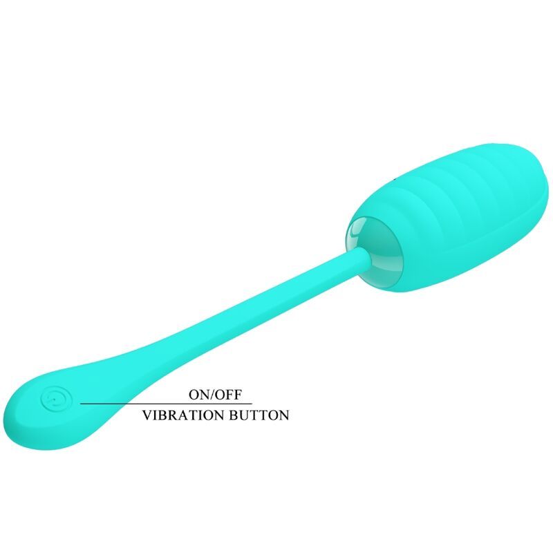 PRETTY LOVE - KIRK RECHARGEABLE VIBRANT EGG, AQUA GREEN
